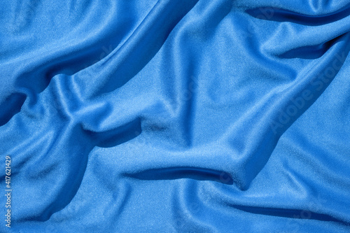 Background of blue cloth texture