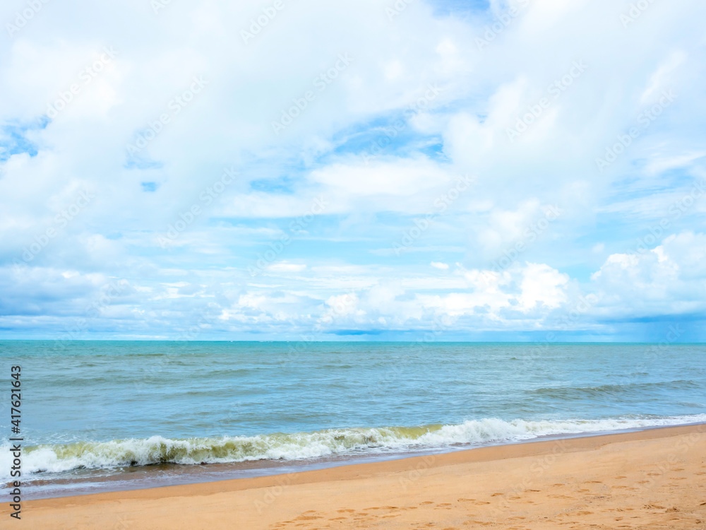 Summer seascape background.