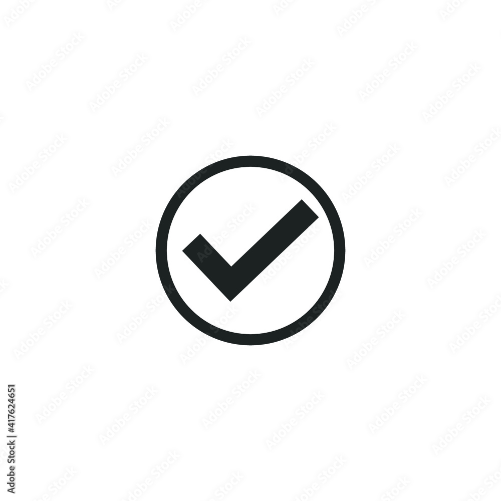 Check mark black line icons. Vector illustration. eps - Vector Check mark black line icons. Vector illustration. eps - Vector