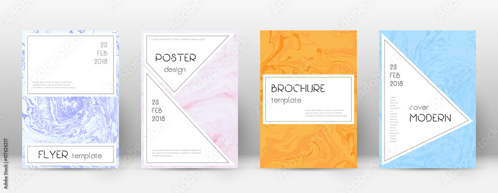 Abstract cover. Beautiful design template. Suminagashi marble stylish poster. Beautiful trendy abstr Abstract cover. Beautiful design template. Suminagashi marble stylish poster. Beautiful trendy abstr
