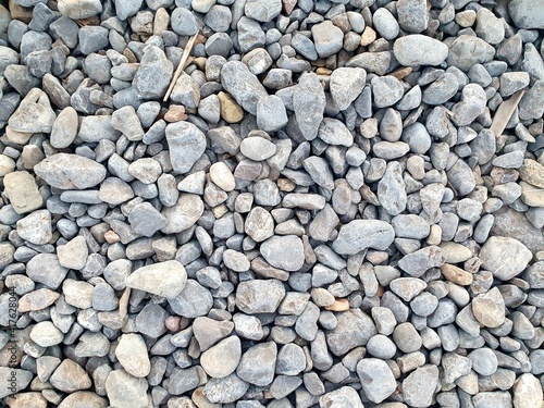 Grey stones at the beach. Es Codolar, Ibiza
