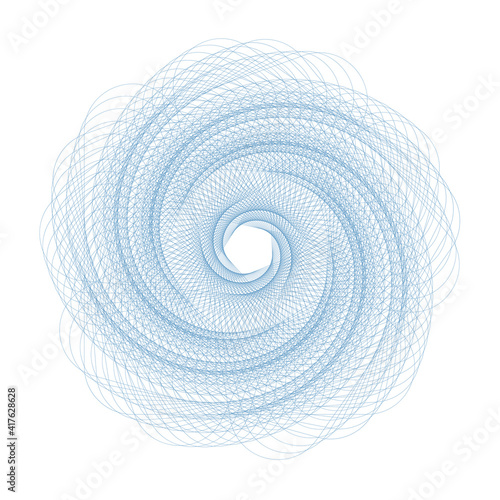 Vector Guilloche elements for certificate or diploma and currency design