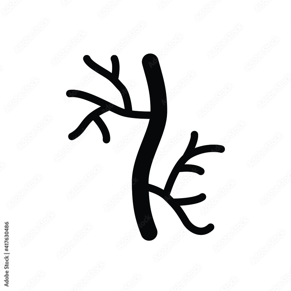 Human artery glyph icon. Solid style can be used for web, mobile, ui. Blood, vessel, artery, vascular, vein, cardiovascular, heart concept. Vector illustration isolated on white background. EPS 10. Human artery glyph icon. Solid style can be used for web, mobile, ui. Blood, vessel, artery, vascular, vein, cardiovascular, heart concept. Vector illustration isolated on white background. EPS 10.