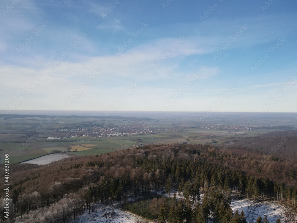 Deister - Rodenberg - Dronenaufnahme