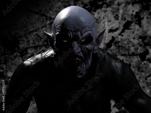 3d illustration of a Vampire Nosferatu character