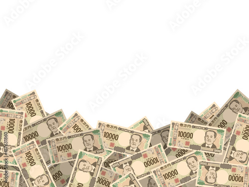 新紙幣　一万円札の背景A