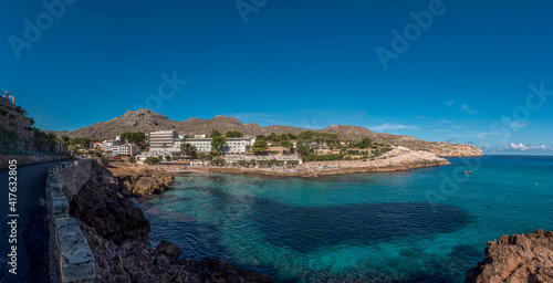 beach of Cala molins in Cala Sant Vicenç, majorca, balearic, spain