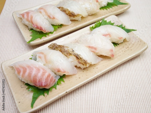 白身魚のにぎり寿司