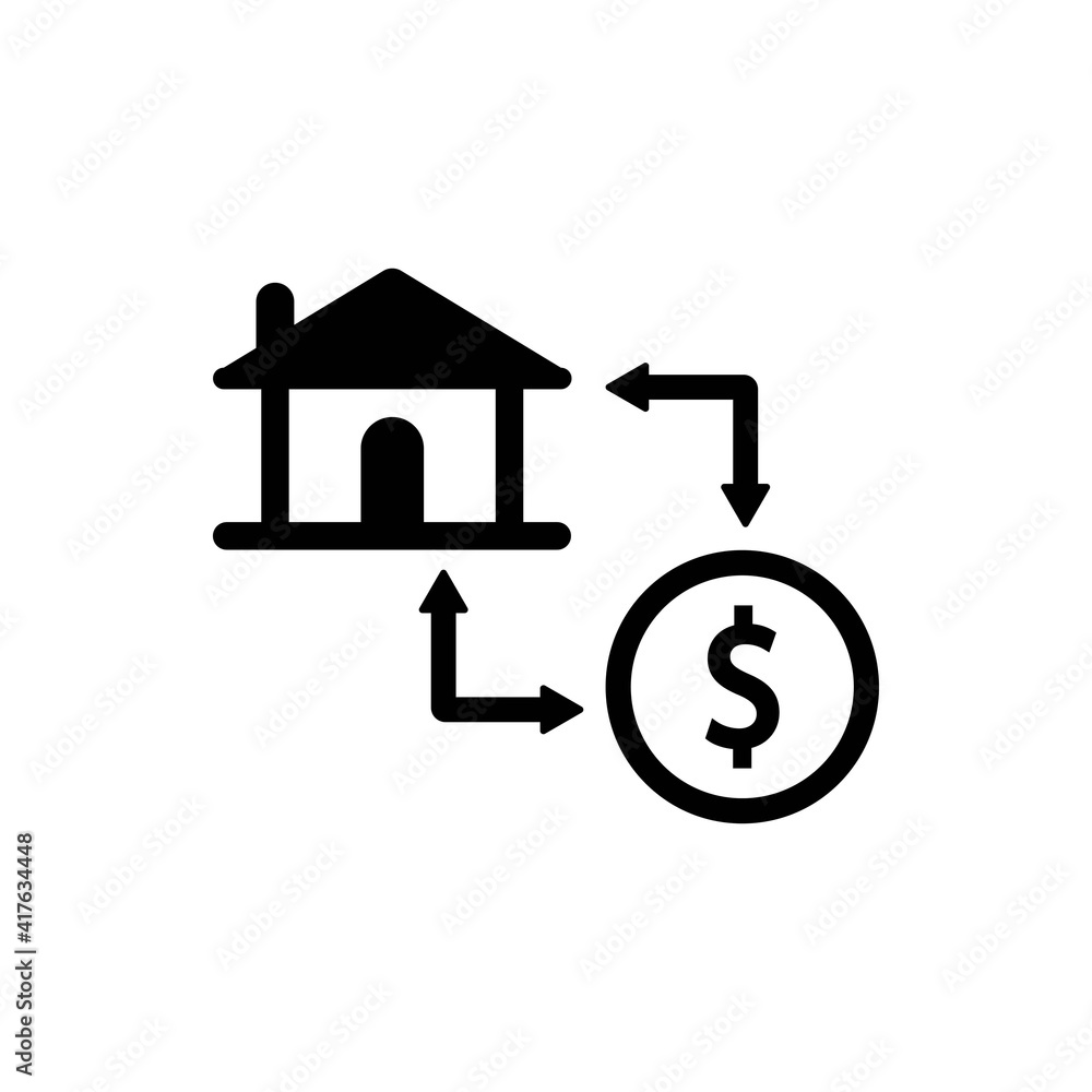 Exchange house icon Exchange house icon