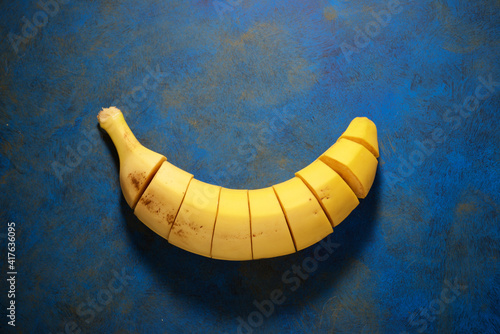 Fototapeta Naklejka Na Ścianę i Meble -  Canarian banana cut