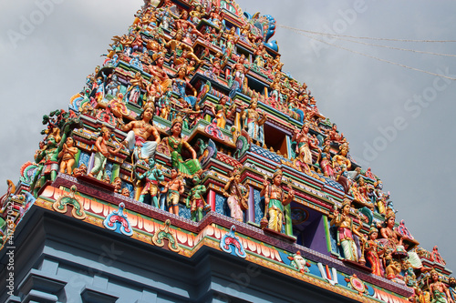 Photography hindu temple (Sri Srinivasa Perumal) in little india in singapore