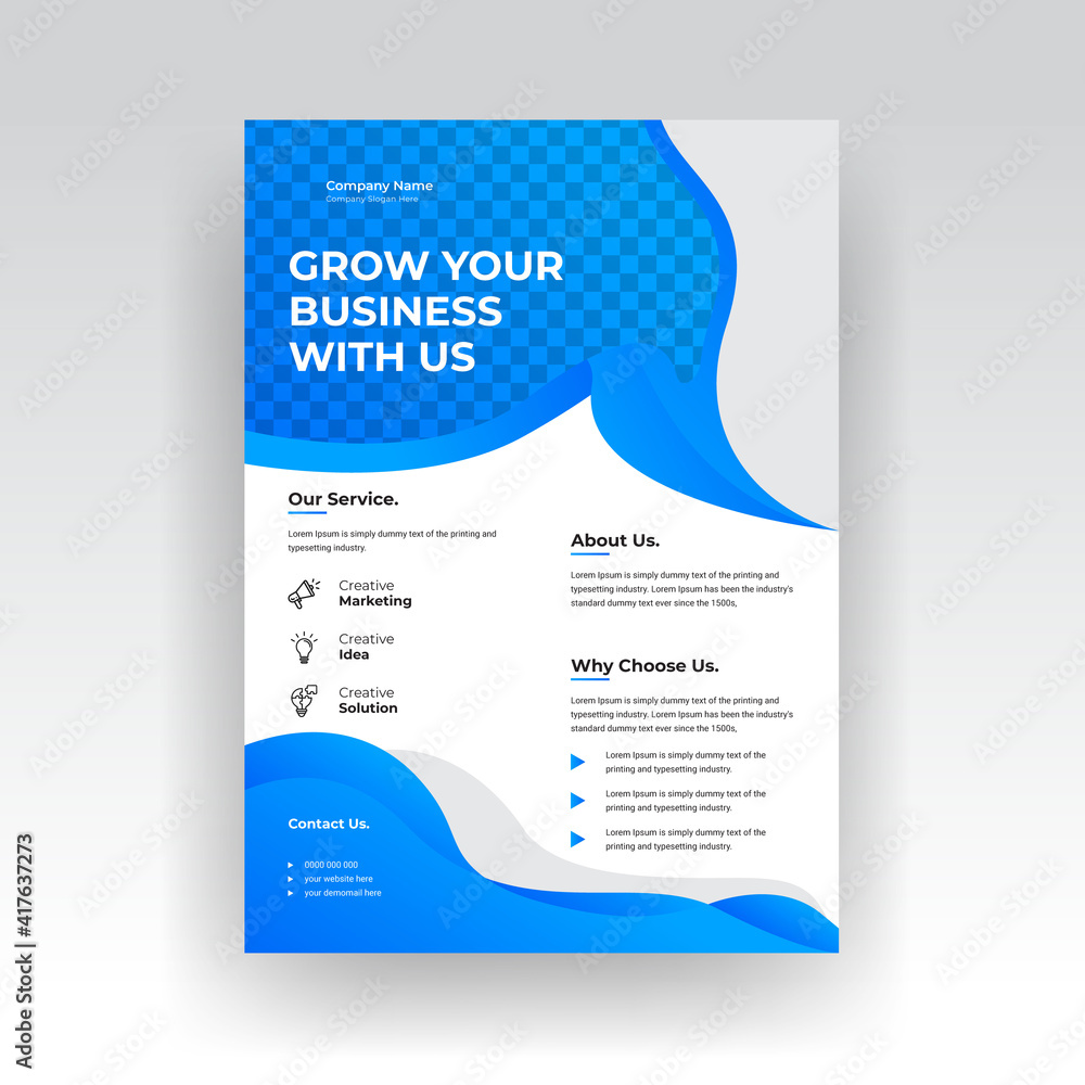 Modern corporate business print ready flyer poster design template Modern corporate business print ready flyer poster design template