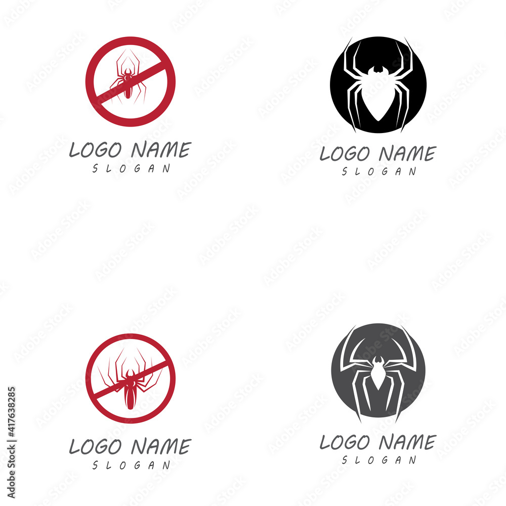 Spider Logo Template vector symbol design Spider Logo Template vector symbol design