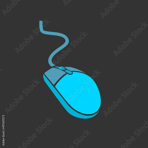 Computer Mouse Logo Design Vector