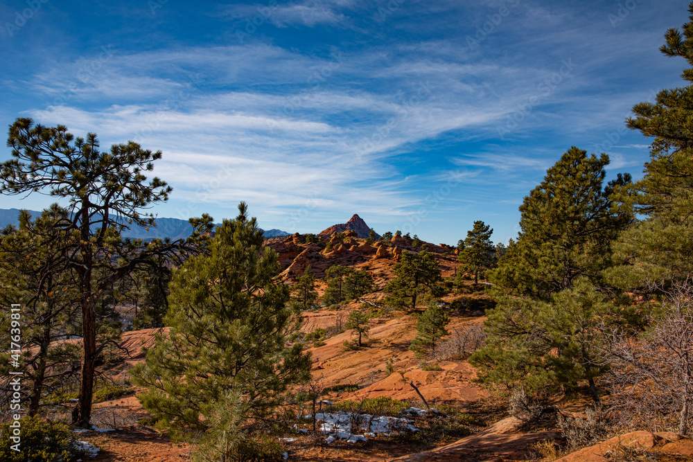 Red rock mountain