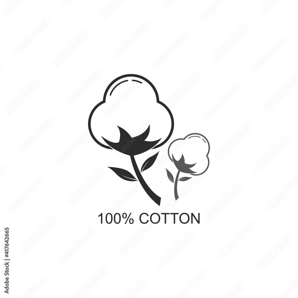 Cotton Logo Template vector
