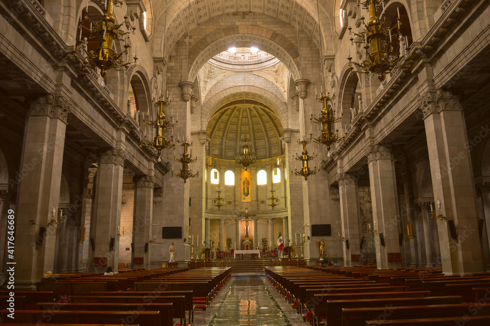 interior de la catedral de Toluca 