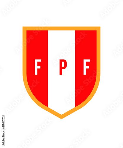 Peru football club graphic design custom typography vector for t-shirt, banner, festival, brand, company, business, logo, fun, gifts, website, in a high resolution editable printable file.