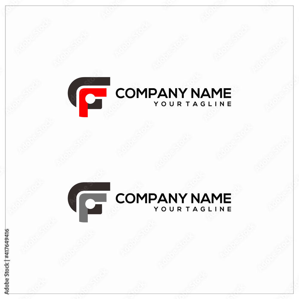 Obraz premium letter f logo design vector