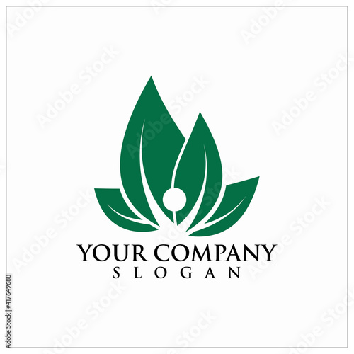 logo vektor kesehatan untuk lingkungan