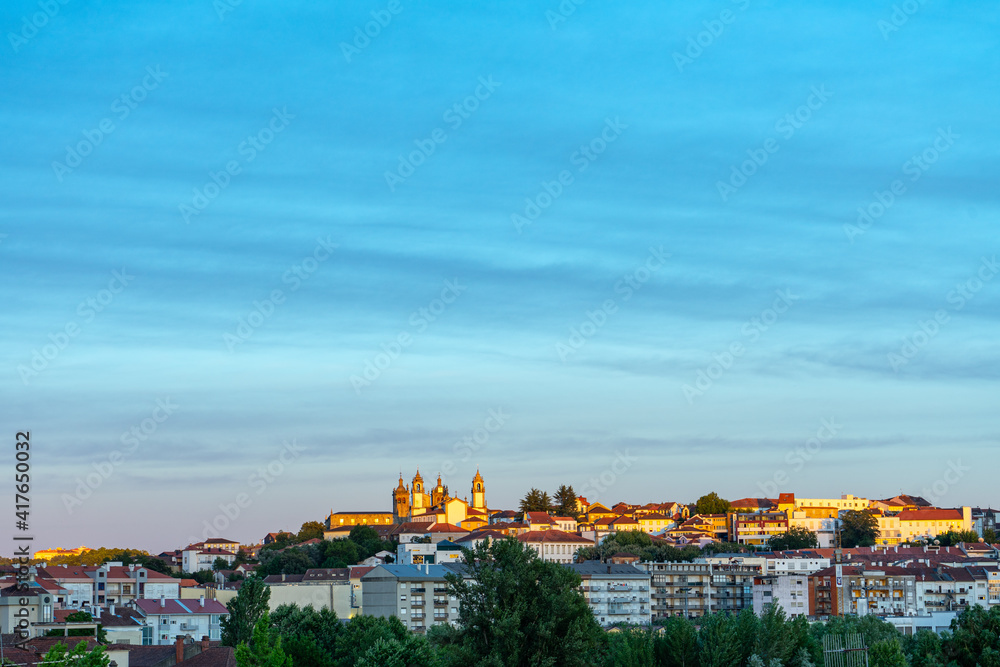 End of the day sky in Viseu, Portugal