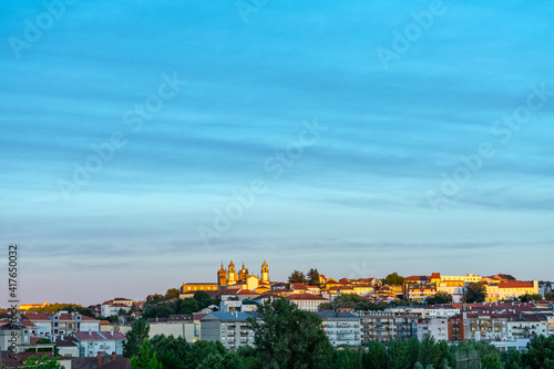 End of the day sky in Viseu, Portugal