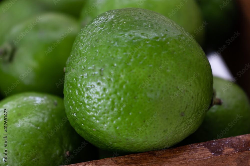 Vibrant tropical green tahiti lemon. Vibrant tropical green tahiti lemon.