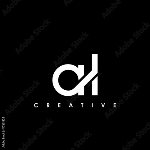 AL Letter Initial Logo Design Template Vector Illustration