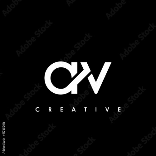 AV Letter Initial Logo Design Template Vector Illustration