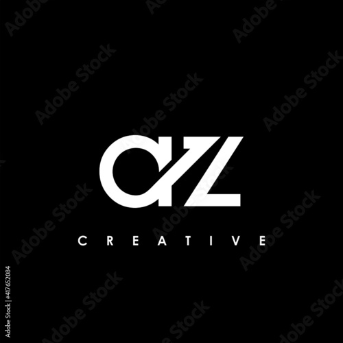 AZ Letter Initial Logo Design Template Vector Illustration