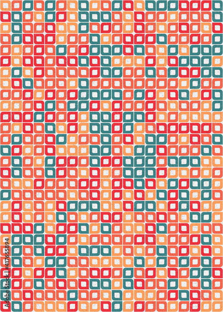 Fototapeta premium Abstract Geometric Pattern generative computational art illustration