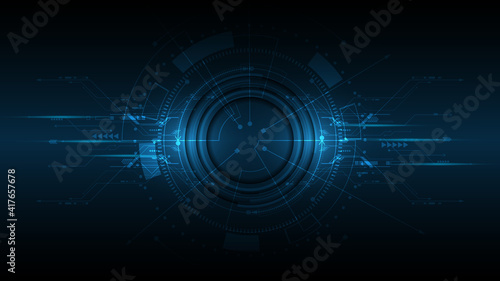 Technology background Hi-tech communication concept innovation abstract background vector illustration 