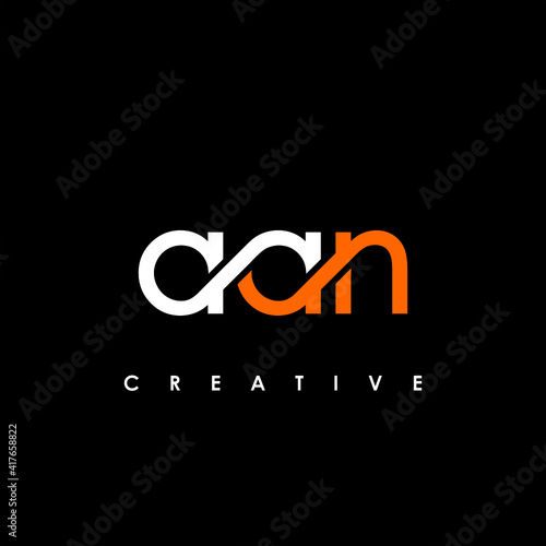 AAN Letter Initial Logo Design Template Vector Illustration photo
