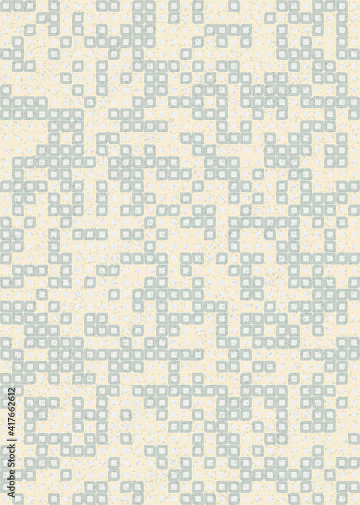 Fototapeta premium Abstract Geometric Pattern generative computational art illustration