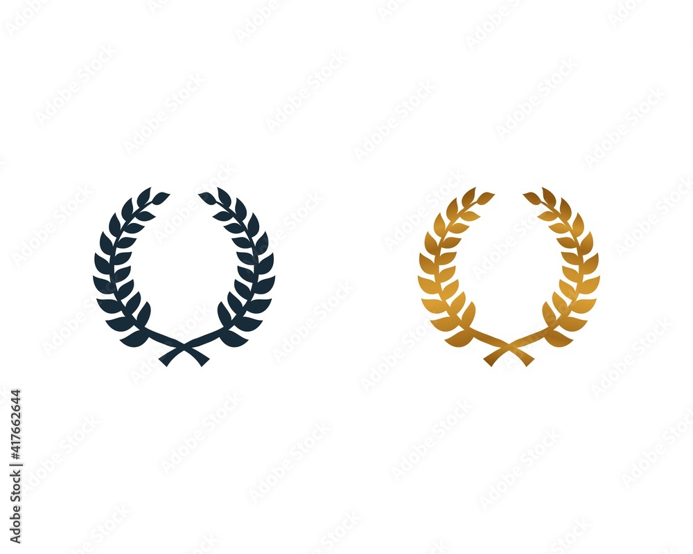Laurel Wreath Icon Design Template Elements Laurel Wreath Icon Design Template Elements