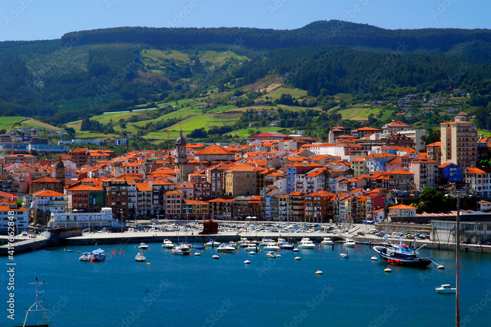 Bermeo: town and fishing port. Urdaibai Biosphere Reserve, Basque Country, Spain