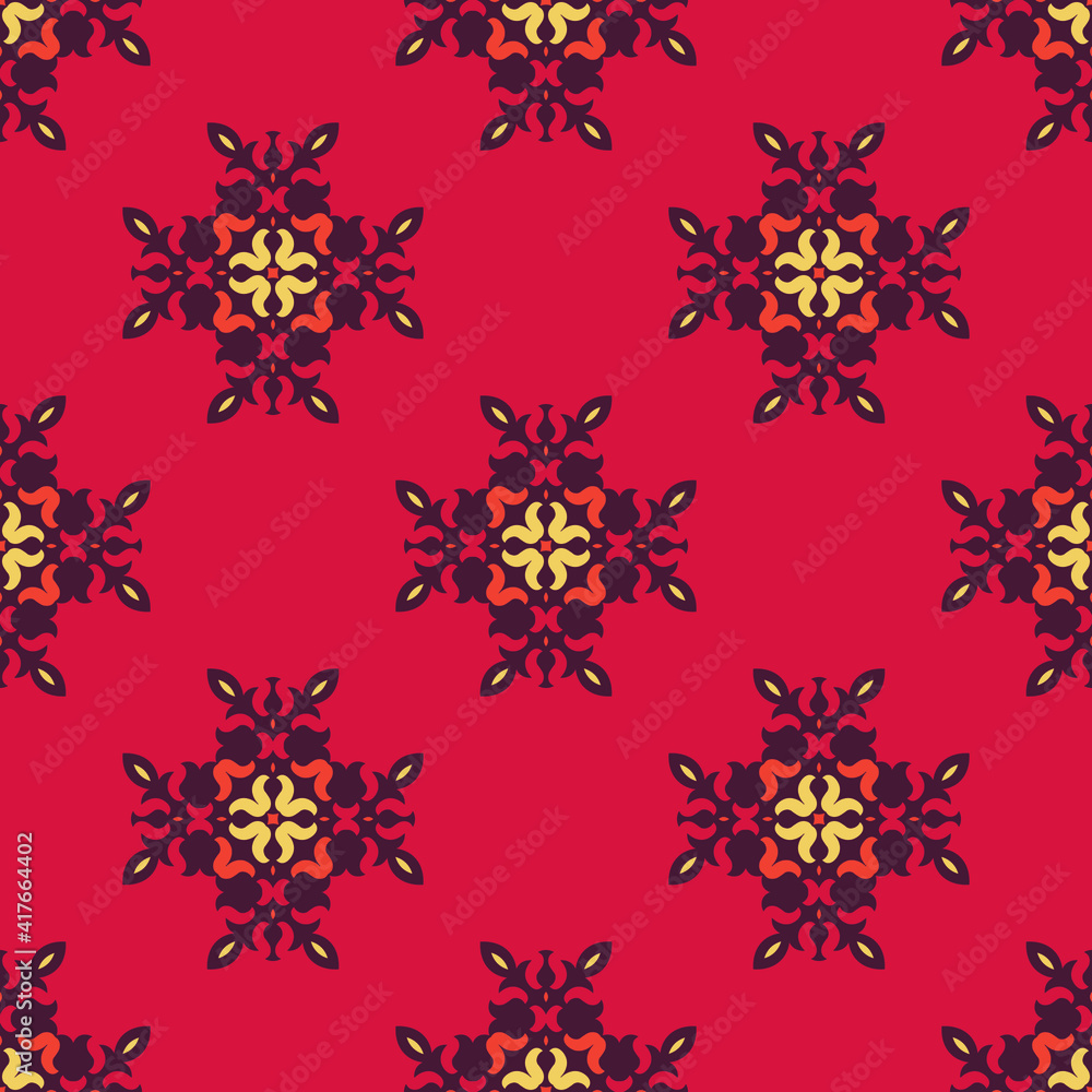 Decorative seamless pattern with beautiful floral design can be used for backgrounds, motifs, home textile, wallpapers, fabrics, gift wrapping, templates. Design Paper For Scrapbook. Vector. Decorative seamless pattern with beautiful floral design can be used for backgrounds, motifs, home textile, wallpapers, fabrics, gift wrapping, templates. Design Paper For Scrapbook. Vector.