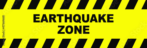 earthquake zone sign