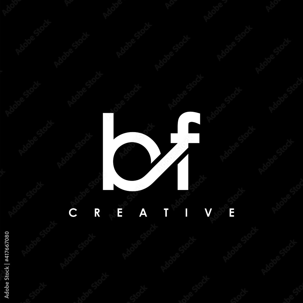 BF Letter Initial Logo Design Template Vector Illustration BF Letter Initial Logo Design Template Vector Illustration