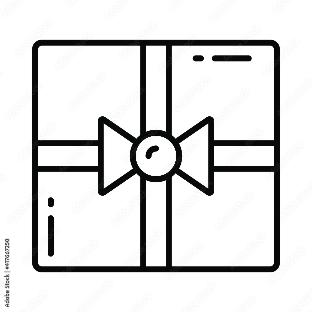 gift line icon, Women's day sign and symbol icon. gift line icon, Women's day sign and symbol icon.