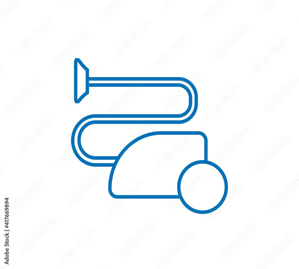 Vacuum cleaner icon in trendy silhouette style design. Vector illustration. Vacuum cleaner icon in trendy silhouette style design. Vector illustration.