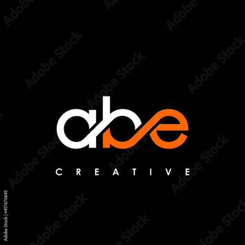 ABE Letter Initial Logo Design Template Vector Illustration photo