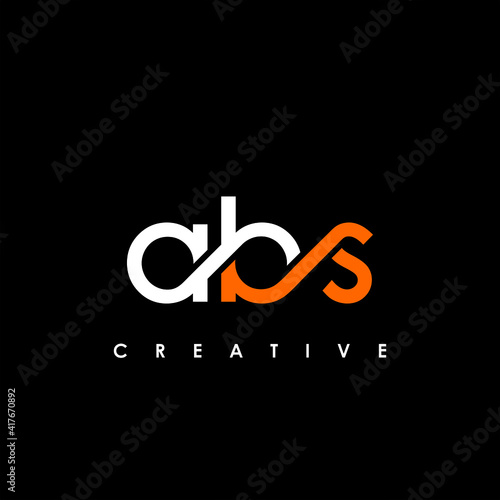ABS Letter Initial Logo Design Template Vector Illustration