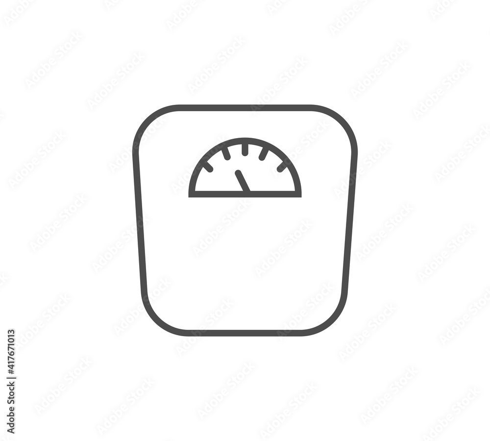 Weight scale vector icon sign symbol Weight scale vector icon sign symbol