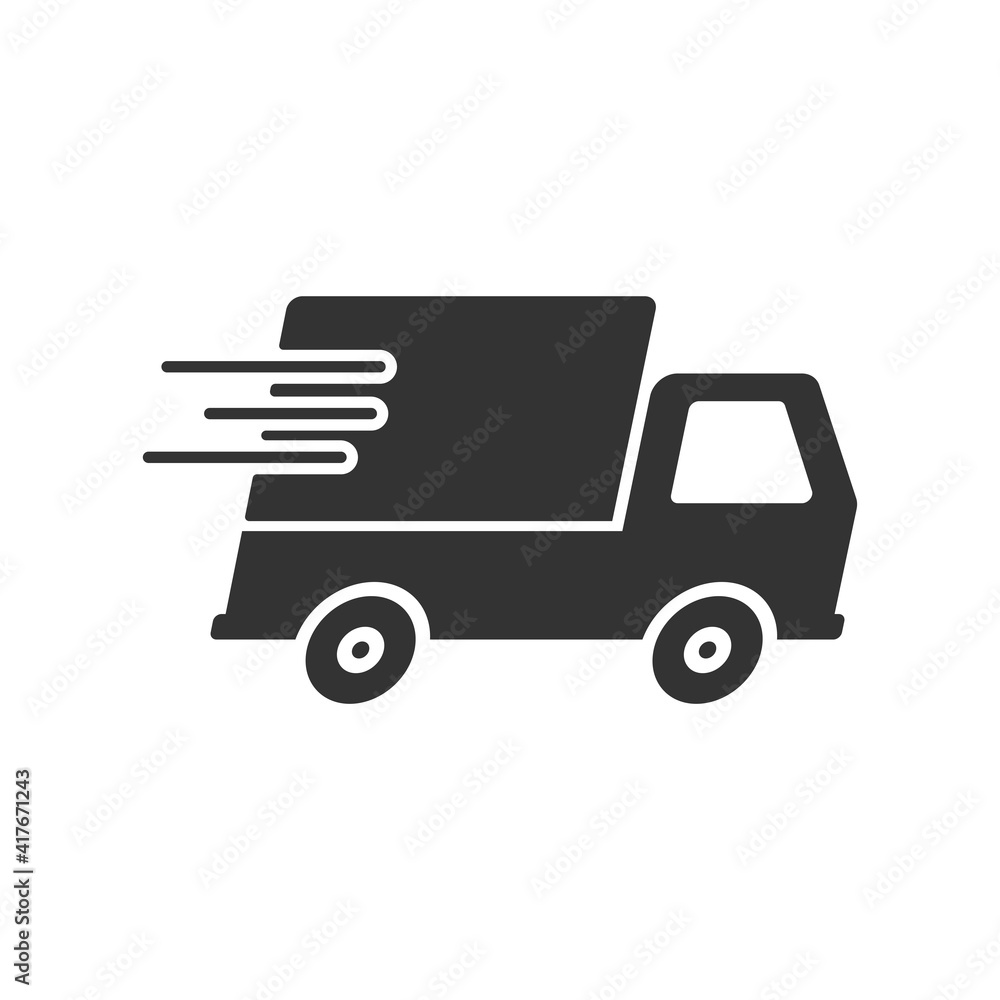 express delivery trucks icon. vector illustration.