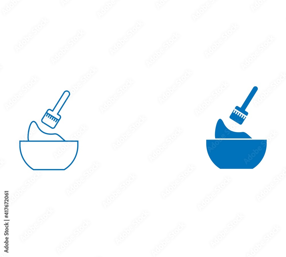 Dye outline and filled vector icon sign symbol Dye outline and filled vector icon sign symbol