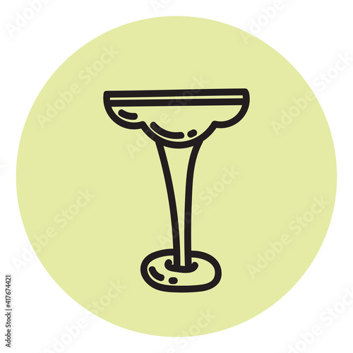 Strong coctail, illustration, vector on white background.