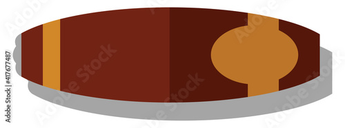 Mexican cigar, illustration, vector on white background.