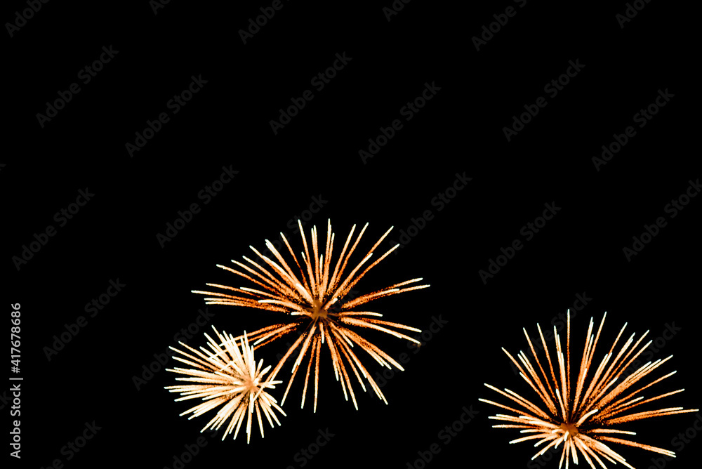 Fototapeta premium Close-up colorful fireworks
