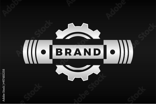 piston gear circle logo